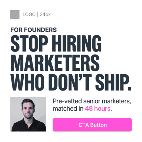 V03 mockup — Founder-pain hook
